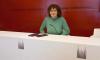 A alcaldesa Goretti Sanmartín na rolda de prensa 